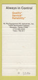 Matchbook Cover - NL Rig Equipment Houston TX 30 Strike