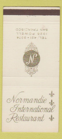 Matchbook Cover - Normandie International Restaurant San Francisco CA 30 Strike