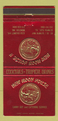 Matchbook Cover - New Moon House Chinese Munster IN Olympia Fields IL 30 Strike