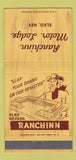 Matchbook Cover - Ranchinn Motor Lodge Elko NV 30 Strike