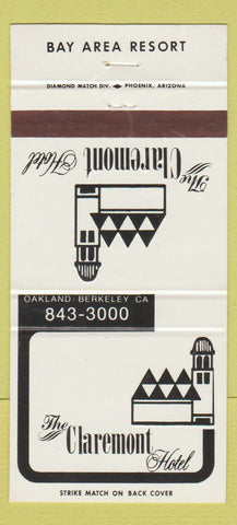 Matchbook Cover - Claremont Hotel Oakland Berkeley CA 30 Strike