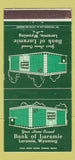 Matchbook Cover - Bank of Laramie WY WEAR 30 Strike
