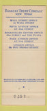 Matchbook Cover - Bankers Trust Company New York City 30 Stick