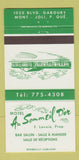 Matchbook Cover - Motel Au Sommeil D'or Mont Joli QC 30 Strike