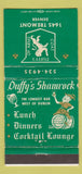 Matchbook Cover - Duffy's Shamrock Denver Colorado WEAR 30 Strike