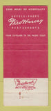 Matchbook Cover - Fred Harvey Cowboy RED 30 Strike