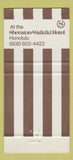 Matchbook Cover - Safari Steak House Sheraton Hawaii Honolulu 30 Strike