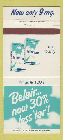 Matchbook Cover - BelAir Cigarettes  30 Strike