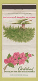 Matchbook Cover - Carlsbad Hotel by the Sea CA WEAR 30 Strike
