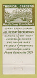 Matchbook Cover - Carlsbad Hotel by the Sea CA WEAR 30 Strike