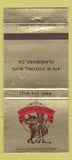 Matchbook Cover - Queso Grande Claremont CA Sylmar Saugus  30 Strike