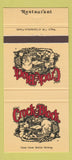 Matchbook Cover - Crock & Block Restaurant Winnipeg Edmonton AB 30 Strike