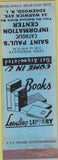 Matchbook Cover - Saint Paul's Catholic Info Center Edgewood RI blue