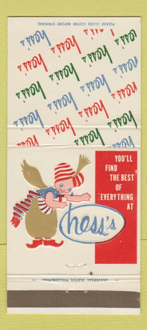 Matchbook Cover - Hess's  30 Strike