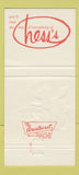 Matchbook Cover - Hess's  30 Strike