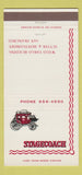 Matchbook Cover - Stagecoach San Francisco CA 30 Strike