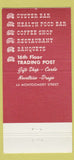 Matchbook Cover - Stagecoach San Francisco CA 30 Strike
