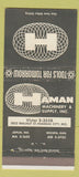 Matchbook Cover - Haman Machinery Supply Kansas City MO 30 Strike