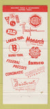Matchbook Cover - Haman Machinery Supply Kansas City MO 30 Strike