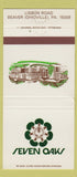 Matchbook Cover - Seven Oaks Beaver Ohioville PA WEAR 30 Strike