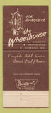 Matchbook Cover - Cap'n Carls Sand Sailer Motor Hotel Lancaster CA 30 Strike