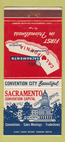 Matchbook Cover - Sacramento CA Tourism 30 Strike