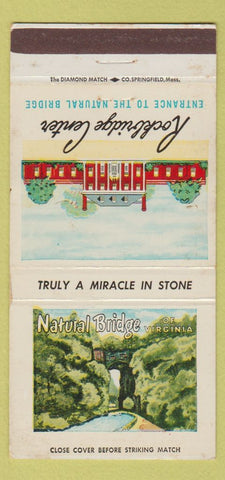 Matchbook Cover - Rockbridge Center Natural Bridge VA 30 Strike