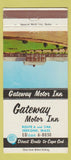 Matchbook Cover - Gateway Motor Inn Seekonk MA 30 Strike