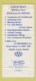 Matchbook Cover - Gateway Motor Inn Seekonk MA 30 Strike