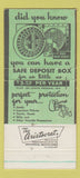 Matchbook Cover - Irving State Bank TX 30 Strike