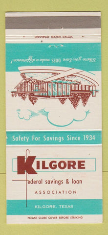 Matchbook Cover - Kolgore Savings and Loan TX 30 Strike