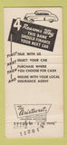 Matchbook Cover - First Capitol Bank West Columbia TX 30 Strike