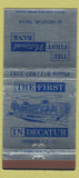 Matchbook Cover - First National Bank Decatur TX 30 Strike