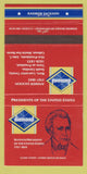 Matchbook Cover - Diamond US Presidents Andrew Jackson 30 Strike