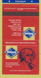 Matchbook Cover - Diamond US Presidents John Adams 30 Strike