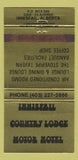 Matchbook Cover - Innisfail Country Lodge Motor Hotel AB WEAR 30 Strike