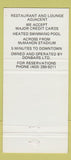 Matchbook Cover - Round Up Motor Inn Calgary AB 30 Strike