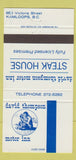 Matchbook Cover - Tonquin Motel Jasper AB 30 Strike