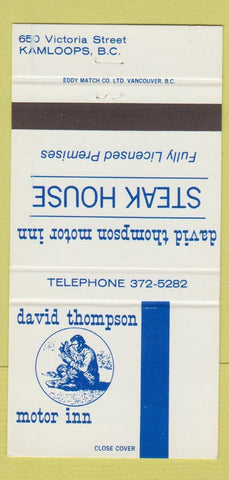 Matchbook Cover - Tonquin Motel Jasper AB 30 Strike