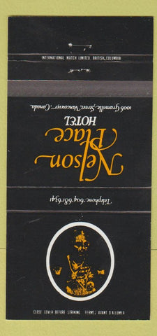 Matchbook Cover - Nelson Place Hotel Vancouver BC 30 Strike