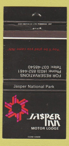 Matchbook Cover - Jasper Inn Motor Lodge AB 30 Strike