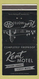 Matchbook Cover - Kent Motel  Bathurst NB WEAR 30 Strike