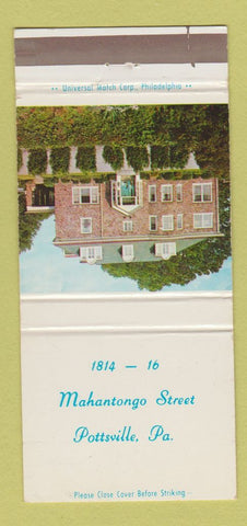 Matchbook Cover - Mahantongo Street Pottsville PA 30 Strike