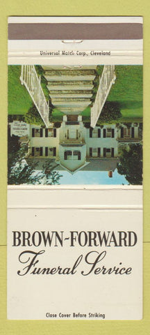 Matchbook Cover - Brown Forward Funeral Service Cleveland OH 30 Strike