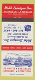 Matchbook Cover - Motel Levesque Riviere Du Loup QC 30 Strike