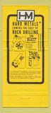 Matchbook Cover - Hard Metals Limited Carbide Specialists Clarkson ON 30 Strike