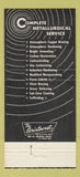 Matchbook Cover - Huber Supreme Metal Treating New Berlin WI 30 Strike