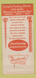 Matchbook Cover - Vincent Brass Aluminum Minneapolis MN WEAR 30 Strike