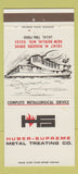 Matchbook Cover - Huber Supreme Metal Treating New Berlin WI 30 Strike