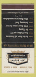 Matchbook Cover - Downtowner Motor Inns Nashville TN WEAR 30 Strike